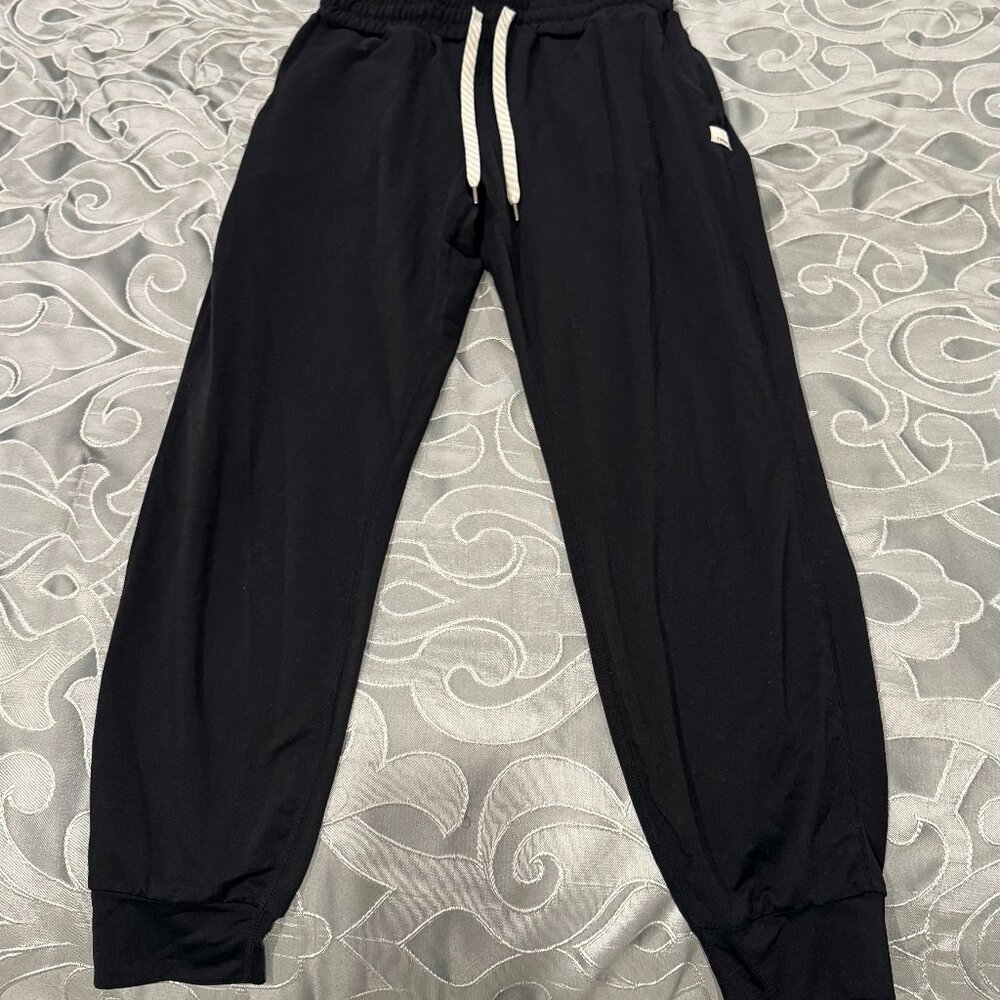 Womens Vuori Light Weight Performance Jogger Size X- Small Black Drawstring